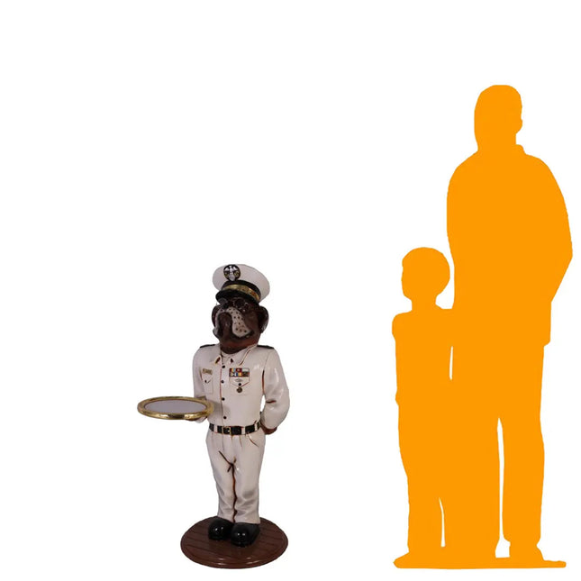 Admiral Bulldog Butler Statue LM Treasures - H