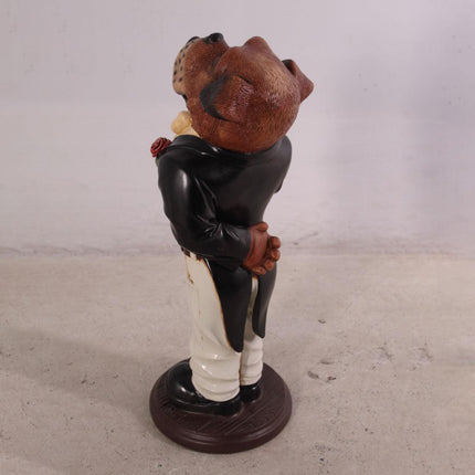 Small Bulldog Boxer Butler Statue