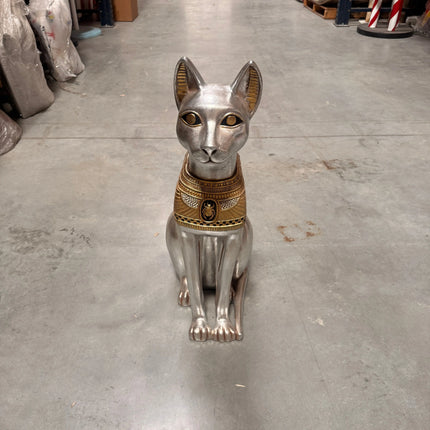 Small Egyptian Bastet Cat Life Size Statue LM Treasures - H