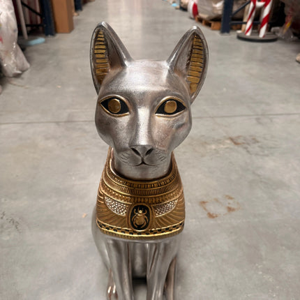 Small Egyptian Bastet Cat Life Size Statue LM Treasures - H