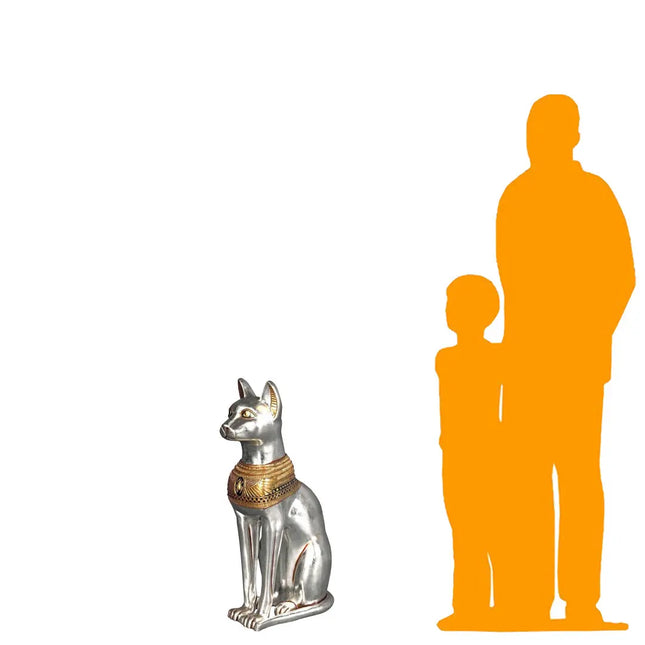 Small Egyptian Bastet Cat Life Size Statue LM Treasures - H