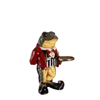 Small Frog Butler Statue - LM Treasures 