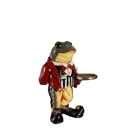 Small Frog Butler Statue - LM Treasures 