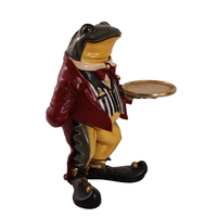 Large Frog Butler Statue - LM Treasures 