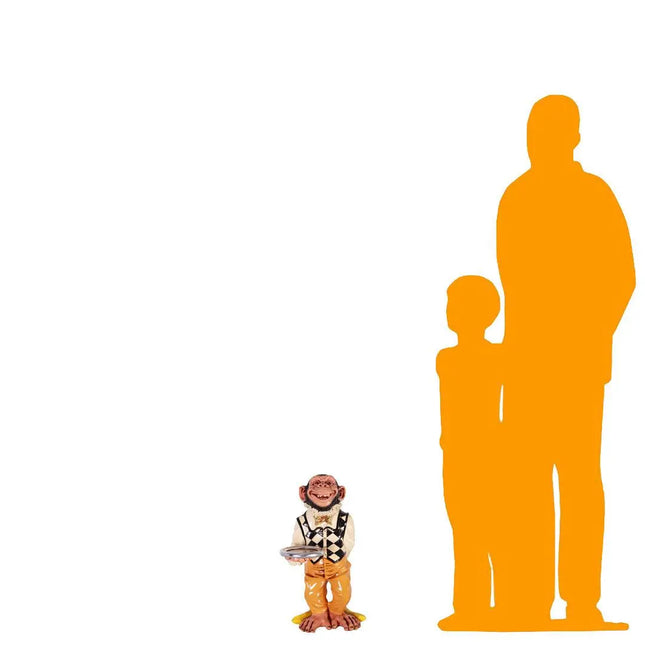 Small Monkey Butler Statue LM Treasures - H