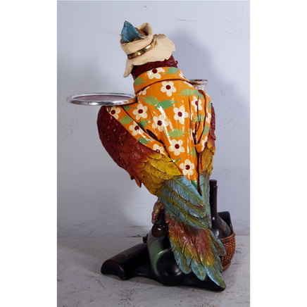 Large Parrot Butler Statue - LM Treasures 
