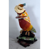 Large Parrot Butler Statue - LM Treasures 