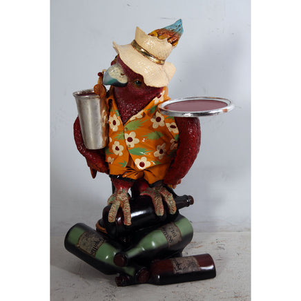 Large Parrot Butler Statue - LM Treasures 