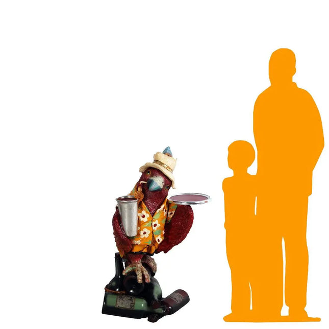 Large Parrot Butler Statue LM Treasures - H