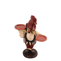 Small Rooster Butler Statue - LM Treasures 