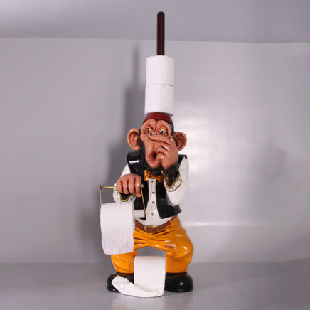 Monkey Toilet Paper Holder Life Size Statue - LM Treasures 