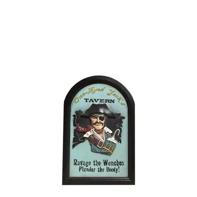 Pirate Wall Decor Jack's Tavern Sign Statue LM Treasures - GP