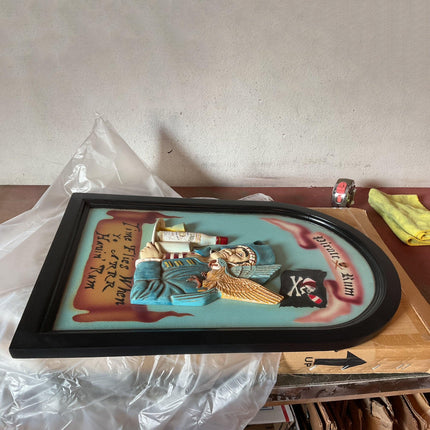 Pirate Wall Decor Rum Sign Statue