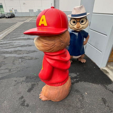 Pre-Owned Alvin And The Chipmunks Set of 3 Life Size Statues - LM Treasures 