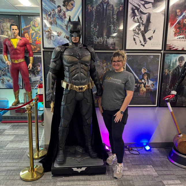 The Dark Knight Batman (Christian Bale) Life Size 1:1 Statue Queen Studios (No Studio Crate)