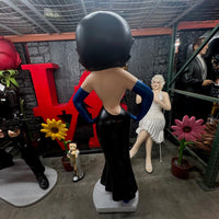 Betty Boop In Black Life Size Statue - LM Treasures 