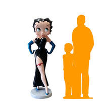 Betty Boop In Black Life Size Statue - LM Treasures 
