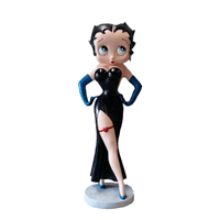 Betty Boop In Black Life Size Statue - LM Treasures 