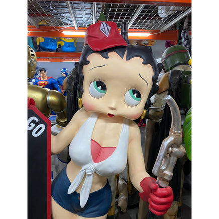 Betty Gasoline Girl Life Size Statue - LM Treasures 