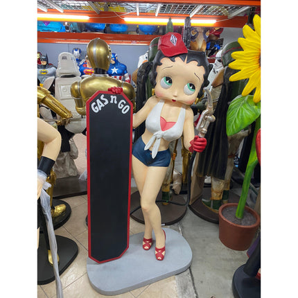 Betty Gasoline Girl Life Size Statue - LM Treasures 