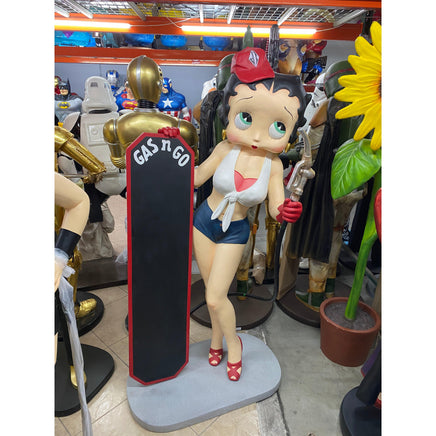 Betty Gasoline Girl Life Size Statue - LM Treasures 