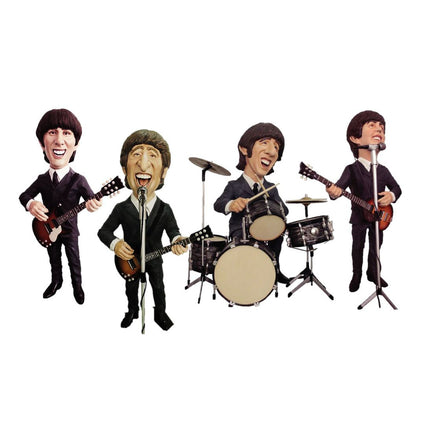 English Rock Band Caricature Set Life Size Statue - LM Treasures 
