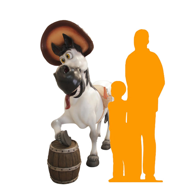 Comic Drunken Horse Life Size Statue LM Treasures - PT