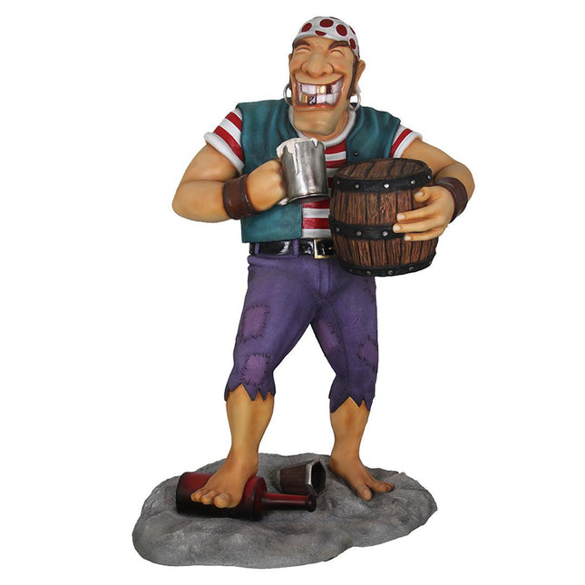 Pirate Armando Smiling Life Size Statue - LM Treasures 