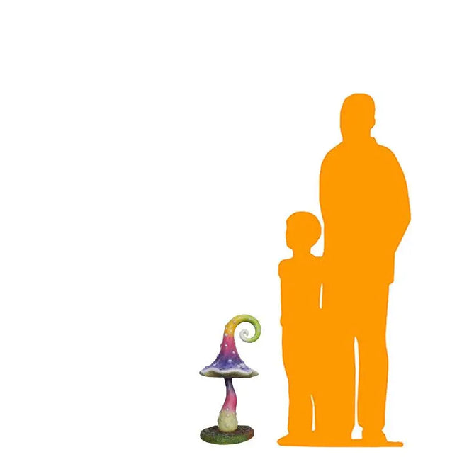 Small Swirl Mushroom Over Sized Statue LM Treasures - PT