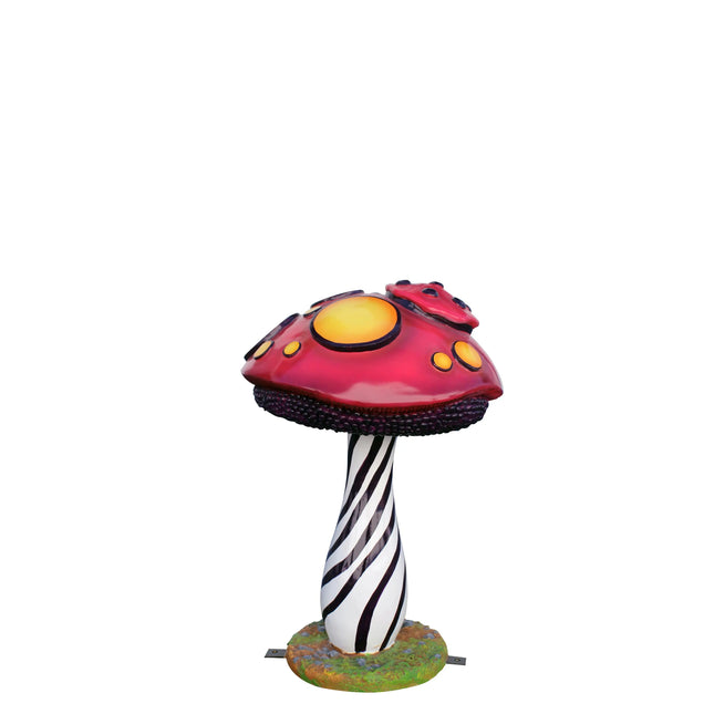 Small Striped Mushroom Over Sized Statue LM Treasures - PT