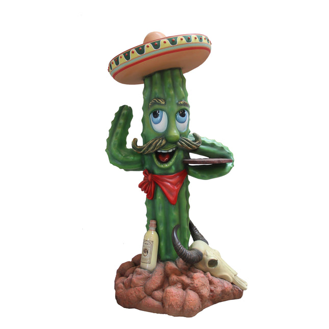 Western Comic Cactus Life Size Statue - LM Treasures 