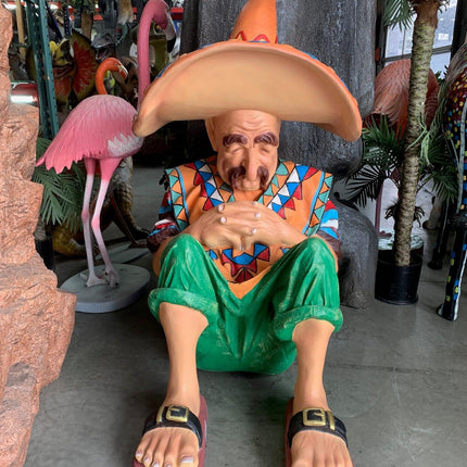 Mexican on Siesta Life Size Statue - LM Treasures 