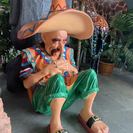 Mexican on Siesta Life Size Statue - LM Treasures 