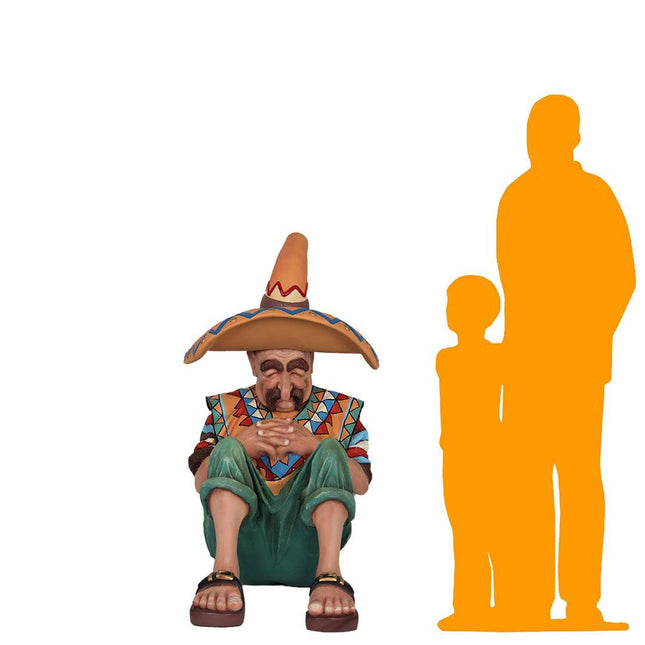 Mexican on Siesta Life Size Statue - LM Treasures 