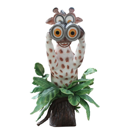 Comic Giraffe Exploring Life Size Statue LM Treasures - PT