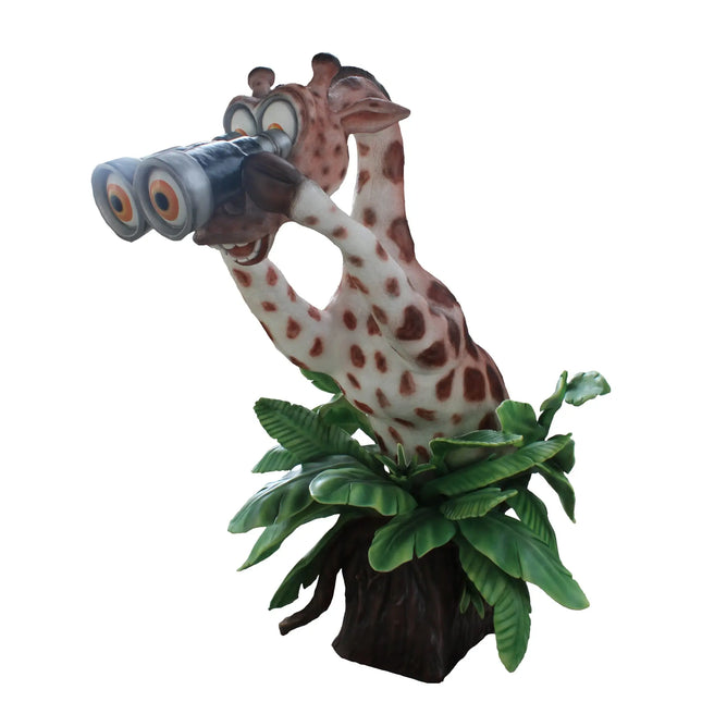 Comic Giraffe Exploring Life Size Statue LM Treasures - PT