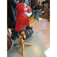 Comic Parrot Statue On Stand - LM Treasures 