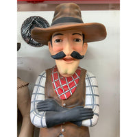 Relaxed Cowboy Life Size Statue - LM Treasures 