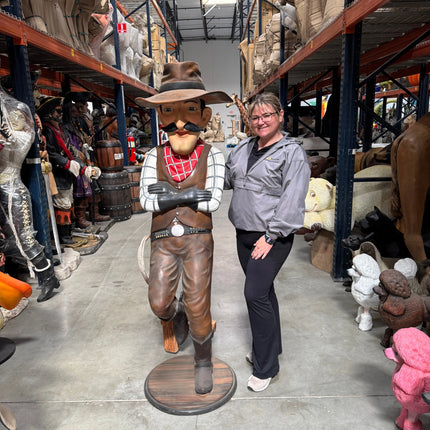Relaxed Cowboy Life Size Statue LM Treasures - PT