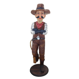 Relaxed Cowboy Life Size Statue - LM Treasures 