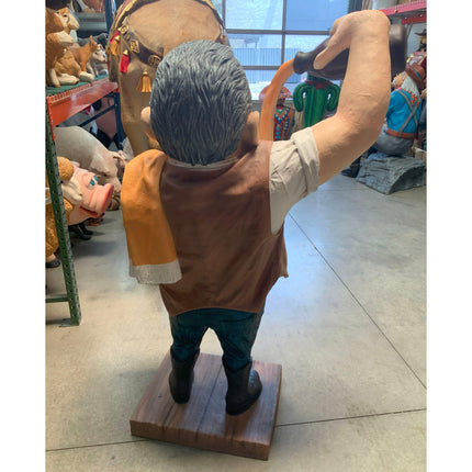 Cowboy Bartender Life Size Statue - LM Treasures 