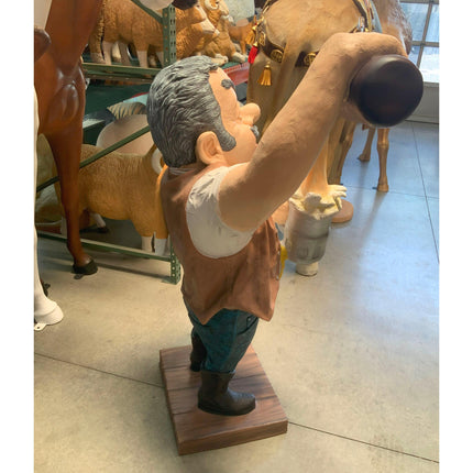 Cowboy Bartender Life Size Statue - LM Treasures 