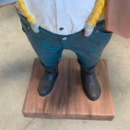 Cowboy Bartender Life Size Statue - LM Treasures 