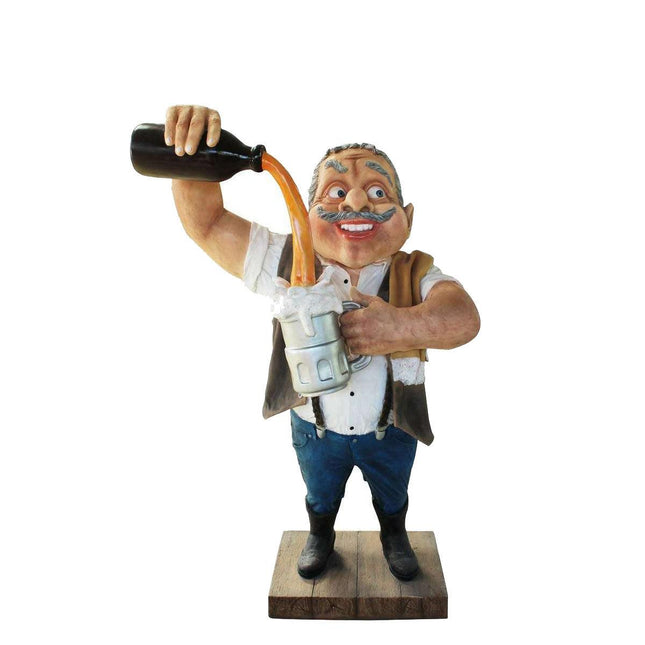 Cowboy Bartender Life Size Statue - LM Treasures 