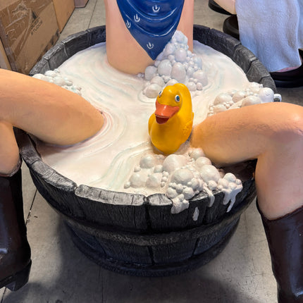 Bathing Cowboy Life Size Statue LM Treasures - PT