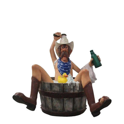 Bathing Cowboy Life Size Statue LM Treasures - PT