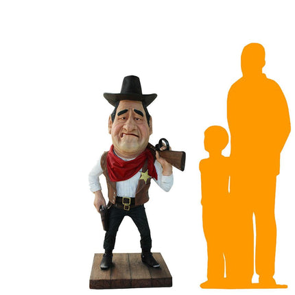 Cowboy Sheriff Duke Life Size Statue - LM Treasures 