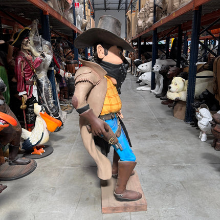 Comic Cowboy Robber Life Size Statue LM Treasures - PT