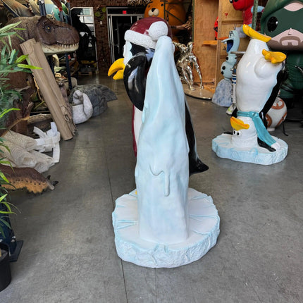Comic Penguin On Iceberg Statue LM Treasures - PT
