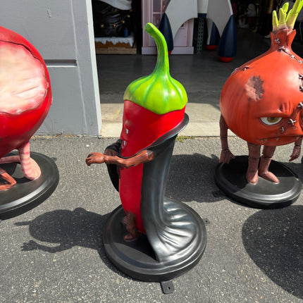 Count Dracula Chili Over Sized Spooky Veggie Statue